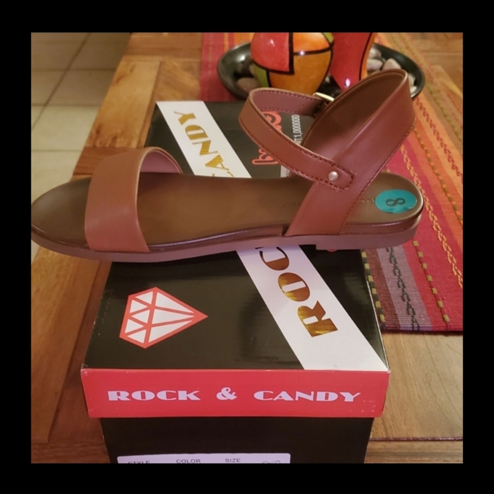 Brown casual sandals NWOT